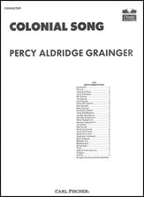 Colonial Song Concert Band sheet music cover